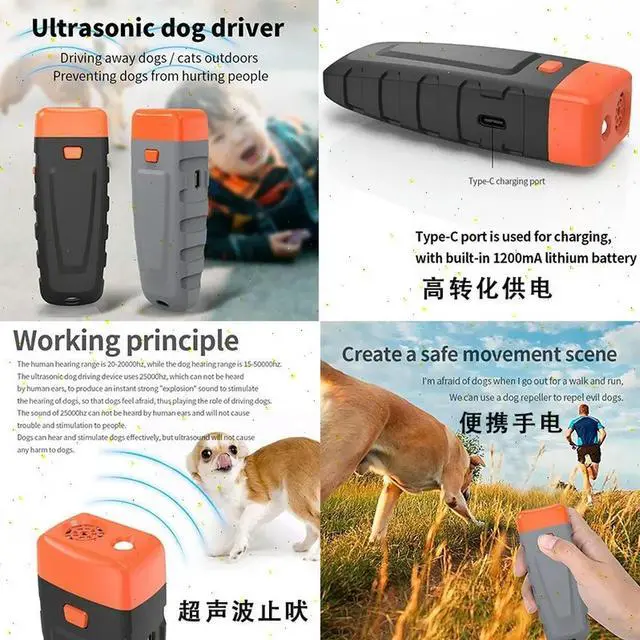 Alt view image 3 of 3 - Anti Barking Device Ultrasonic Stop Dog Barking Device Pet Driving Away Dogs Cats Outdoor Preventing Dogs From Hurting People