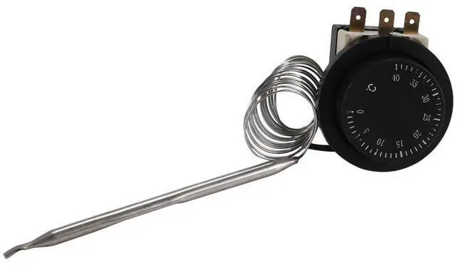Main image of 1NC 1NO AC 250V/380V 16A 0-40C Temperature Control Switch Capillary Thermostat