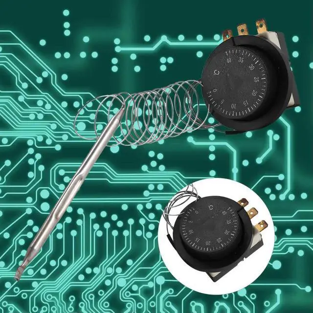 Alt view image 2 of 4 - 1NC 1NO AC 250V/380V 16A 0-40C Temperature Control Switch Capillary Thermostat