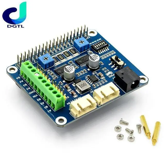 Main image of for Raspberry Pi 3 4 4B 3B 2 Channel DRV8825 Stepper Stepping Motor Driver Breakout Board HAT for RPI Plus Zero W WH Jetson