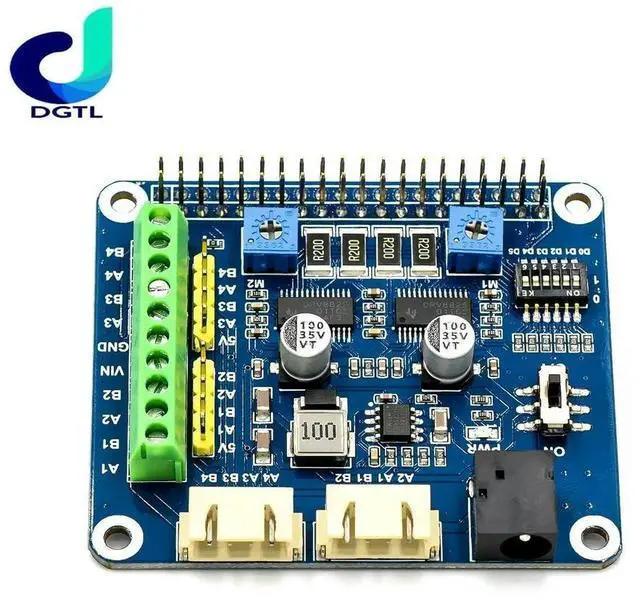 Alt view image 3 of 3 - for Raspberry Pi 3 4 4B 3B 2 Channel DRV8825 Stepper Stepping Motor Driver Breakout Board HAT for RPI Plus Zero W WH Jetson