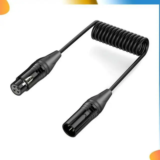 Main image of XLR Cable XLR 3-Pin Male To Female Mic Cable Audio Adapter Cord For Microphone Mixer Speaker Amplifier