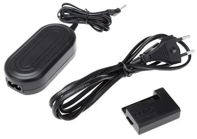 Alt view image 3 of 3 - ACK - E10 AC 100 - 240V Power Adapter with DC transformer Cable Kit for EOS 1100D / Kiss X50 / Rebel T3 (Black) Rich