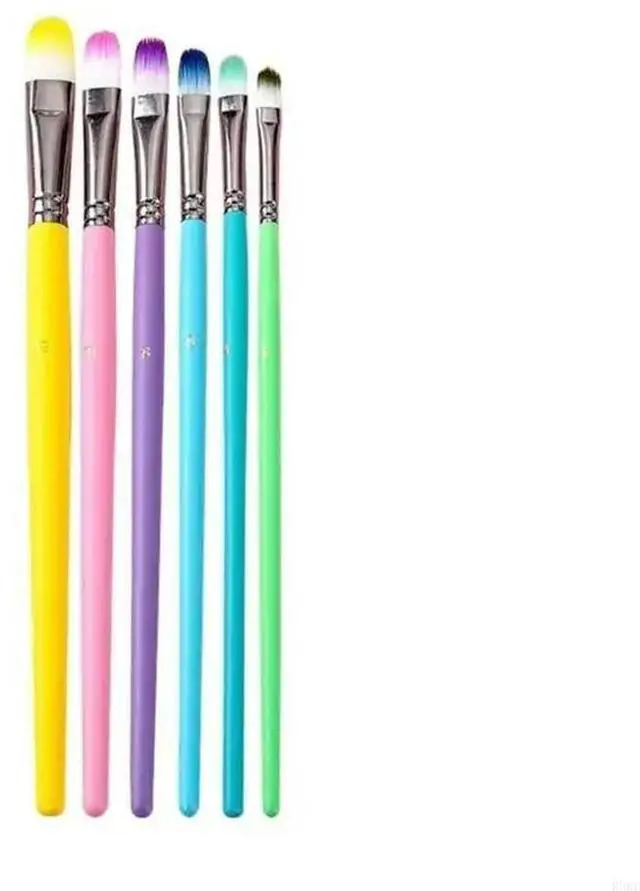 Main image of 6Pcs Watercolor Pen Paintbrush Nylon Hair Paint Brush Artist Oil Painting Brush