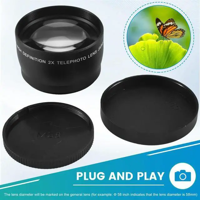 Alt view image 2 of 3 - 58mm 2X Telephoto Lens Tele Converter for Pentax 18-55mm Rich