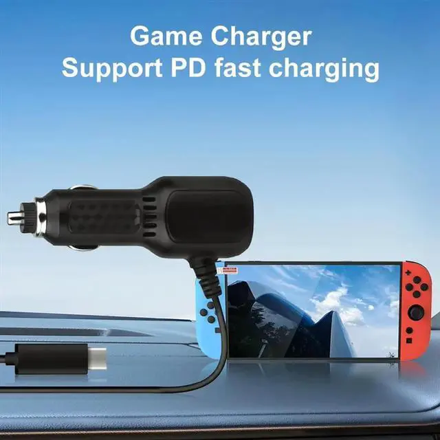 Alt view image 2 of 3 - Fast Charging Adapter Cable For Switch 2High Speed USB Type C Car Charger Power Adapter For Switch Lite