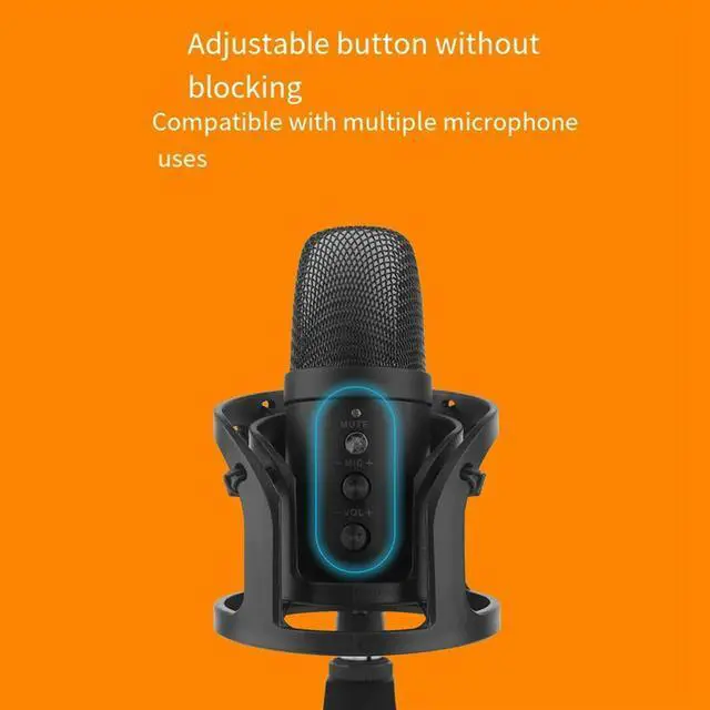 Alt view image 2 of 3 - Microphone Shock Mount Microphone Adjustable Stand for All Microphones Size At 20mm-65mm 3/8 Screw Rich