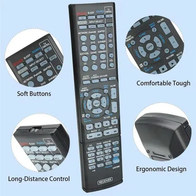 Alt view image 2 of 3 - AXD7692 Remote Control For Pioneer VSX-43 VSX-528 VSX-823 VSX-828 VSX-5231 VSX-528-S VSX-828-S VSX-528-K AV Receivers