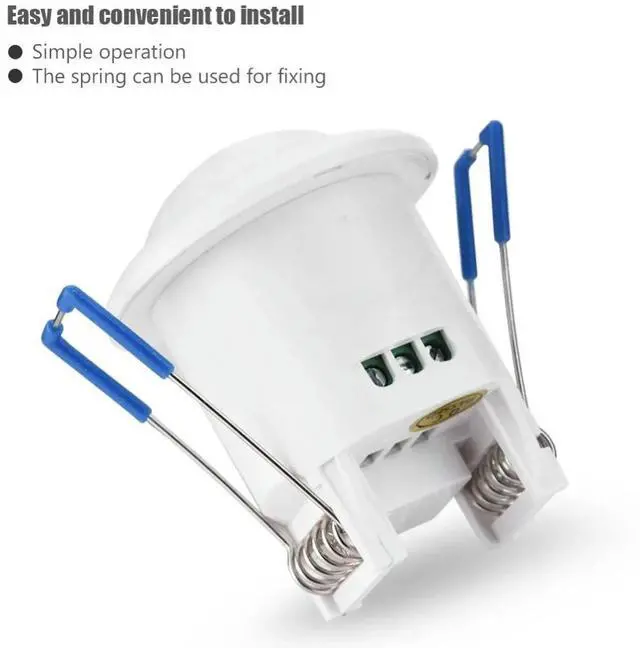 Alt view image 3 of 3 - Mini Infrared Motion Sensor Switch 360 Degree PIR Detection Recessed Ceiling Occupancy Motion Sensor Detector Lamp Light Switch
