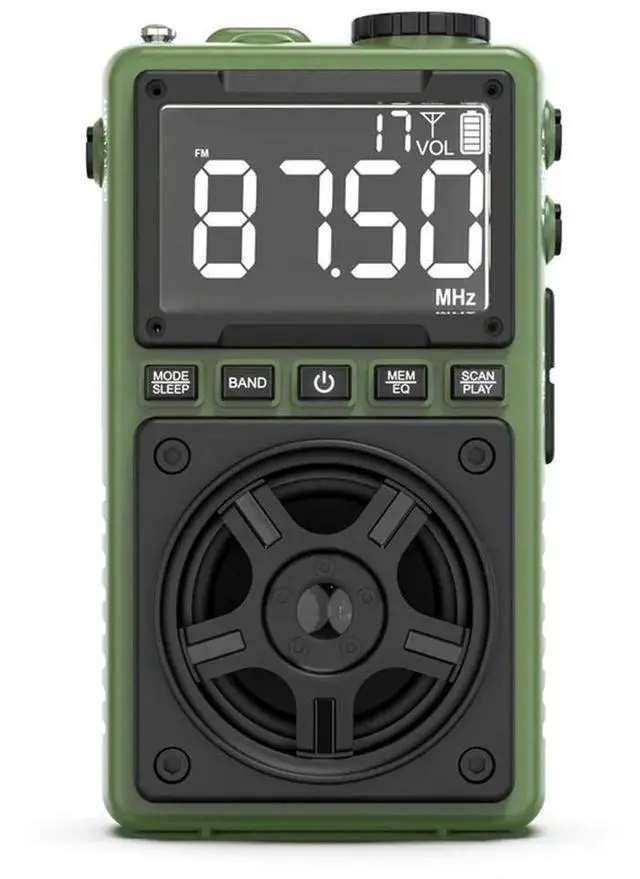 Alt view image 3 of 4 - Mini Multifunctional Digital Elderly Handheld AM/FM Radio Full Band Portable Pocket Bluetooth Card