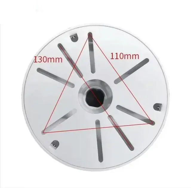 Alt view image 3 of 3 - Monitor Dome Bracket L-shaped Aluminum Dome 2 In 1 Web Camera Wall Mount Aluminum Alloy Dome Bracket 20 Length