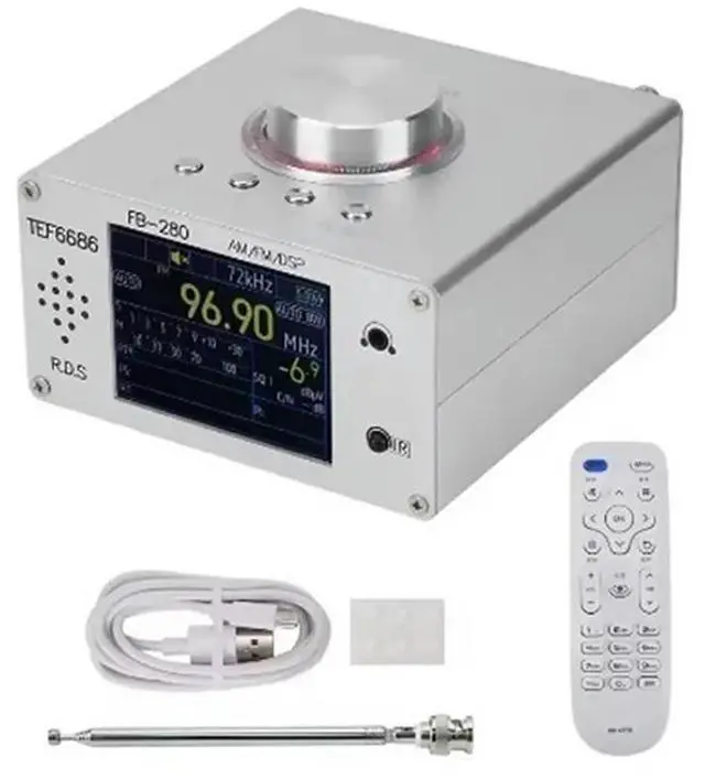 Alt view image 3 of 4 - TEF6686 Full Band Digital Radio Opensource Full Band Receiver DSP RDS AM FM Support Online Upgrade With Atmosphere Light