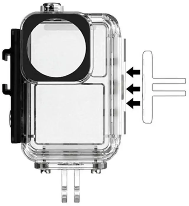 Main image of 45M Waterproof Case For OSMO Action 3 4 5 Pro Camera Accessories Underwater Diving Housing Cover Defi