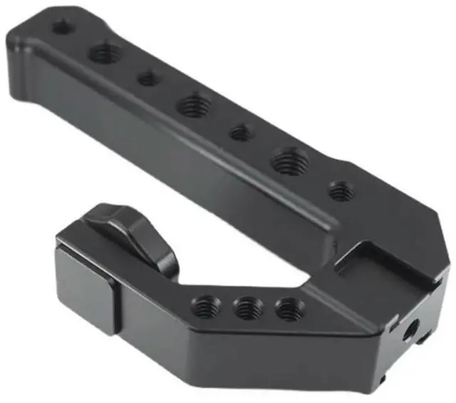 Alt view image 3 of 3 - Universal DSLR Camera Rig Top Handle Three Cold Shoe Adapter Mount For LED Light Microphone Metal Cheese Handle Grip Durab