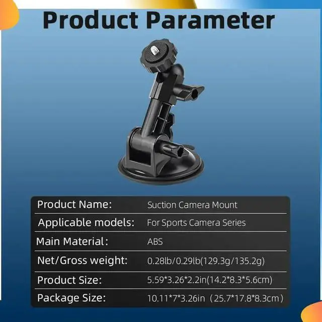 Alt view image 2 of 4 - Sports Camera Suction Cup Adjustable Mount For POCKET Series/ACTION Series/INSTA 360 Series Sports Cameras Accessories