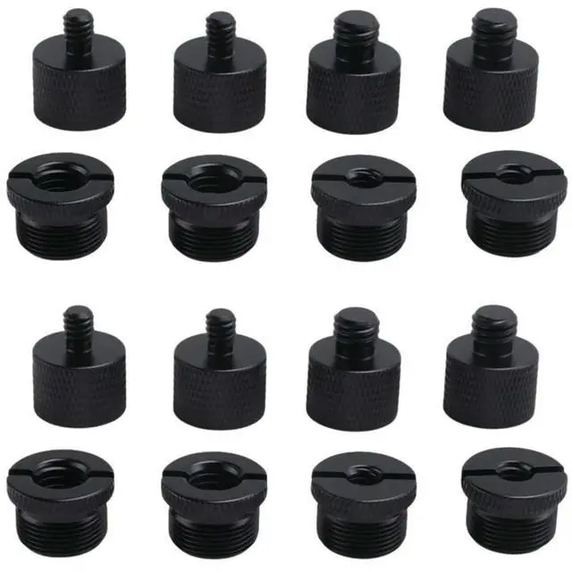 Main image of 16Pcs Mic Stand Thread Adapter Set,5/8 Female To 3/8 Male And 3/8 Female To 5/8 Male Screw Adapter Thread