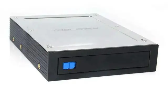 Alt view image 2 of 3 - Internal Floppy Bay SATA III 6Gbps Tray - LESS Mobile Rack For 2.5" HDD SSD Hard Drive Backplane Enclosure 2.5 Inch to 3.5 Inch