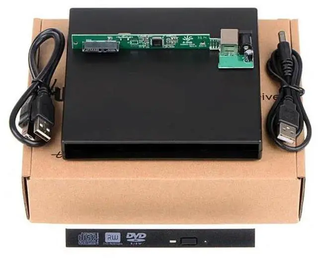 Alt view image 3 of 3 - 12.7MM Notebook Optical Drive Kit USB2.0 SATA External Optical Drive Kit Notebook Optical Drive Box