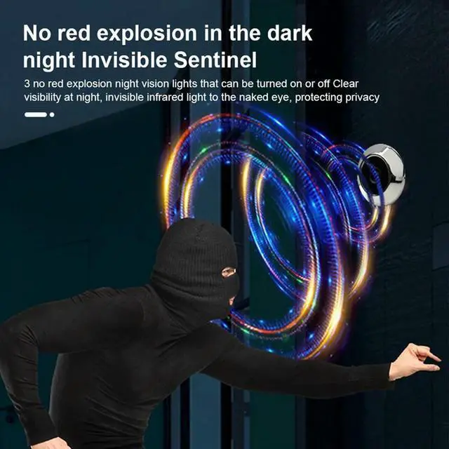 Alt view image 2 of 4 - Tuya 4.3" 2MP Digital Doorbell Eye Electronic Peephole PIR Motion Detection Door Camera With 32G Memory Card