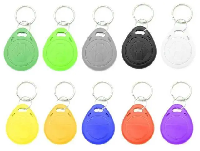 Main image of 100pcs 125KHz Proximity RFID Card Keyfobs Key Fob Access Control Smart Card 11 Colors