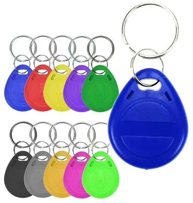 Alt view image 2 of 3 - 100pcs 125KHz Proximity RFID Card Keyfobs Key Fob Access Control Smart Card 11 Colors