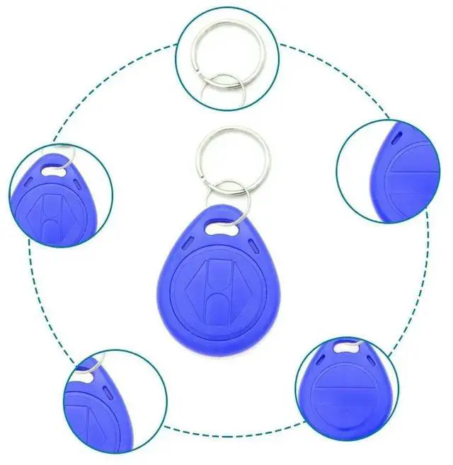 Alt view image 3 of 3 - 100pcs 125KHz Proximity RFID Card Keyfobs Key Fob Access Control Smart Card 11 Colors