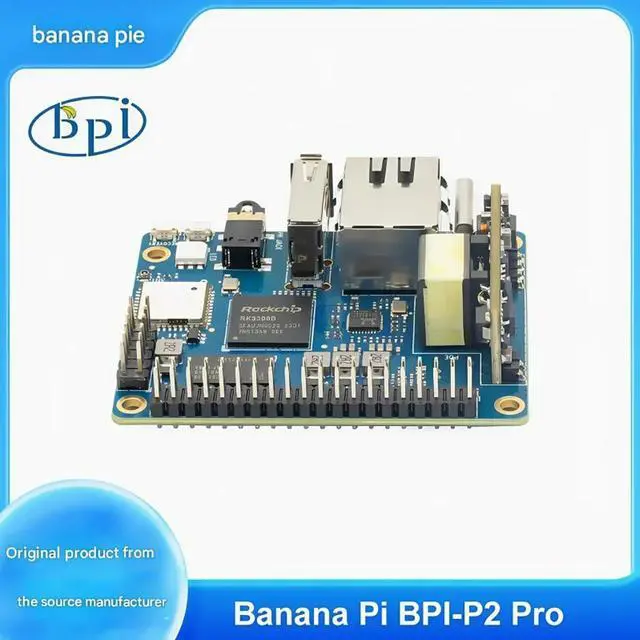 Alt view image 3 of 3 - Banana Pi BPI-P2 Pro IoT development board adopts Rockchip RK3308 chip design, 512M memory, 8G , and supports PoE network