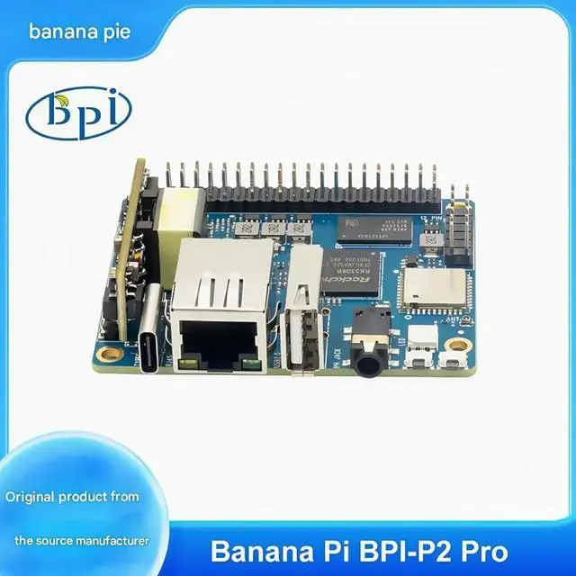 Alt view image 2 of 3 - Banana Pi BPI-P2 Pro IoT development board adopts Rockchip RK3308 chip design, 512M memory, 8G , and supports PoE network