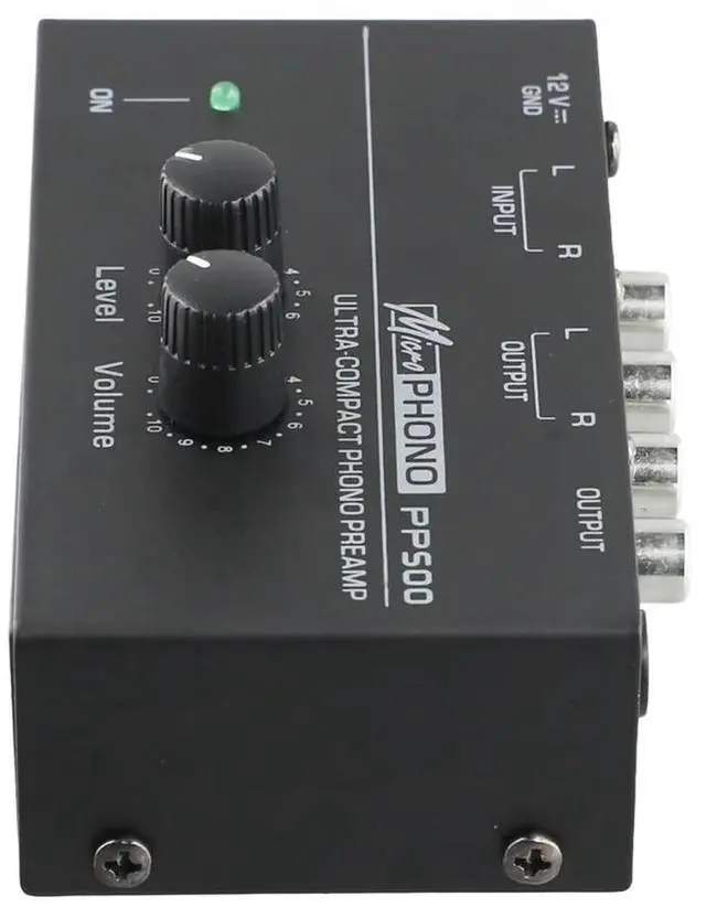 Main image of Ultra-Compact Phono Preamp PP500 With Bass Treble Balance Volume Adjustment Pre-Amp Turntable Preamplificador US Plug
