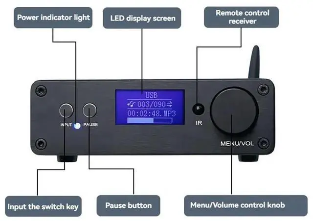 Main image of Decoding And Playback Digital Amplifier High-Power TPA3255 Digital Power Audio Amplifier Module