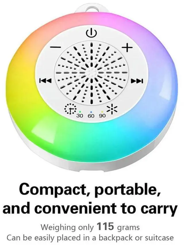 Main image of White Noise Sound Machine Kids Sleep Sound Player With Colorful Light Timer Noise Player Timed Shutdown For Baby Adult