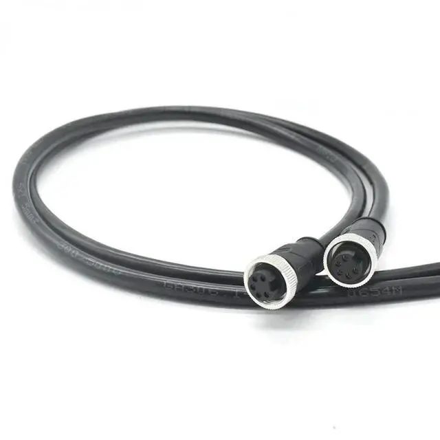 Alt view image 2 of 3 - 3 - core 4P5 - pin 6 - hole molded plug with strip line, 7/8 connector, Round aviation plug power