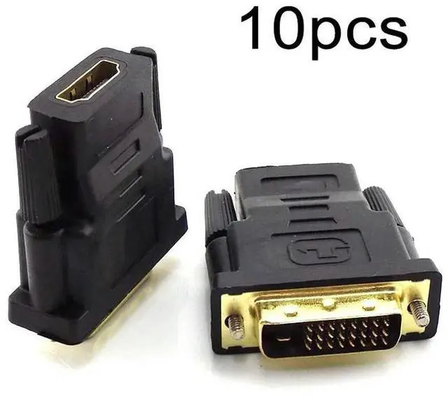 Main image of 10pcs 24+1 DVI Male to Female HDMI-compatible Converter DVI Adapter Support 1080P For HDTV Projector Gold Plated Adapter