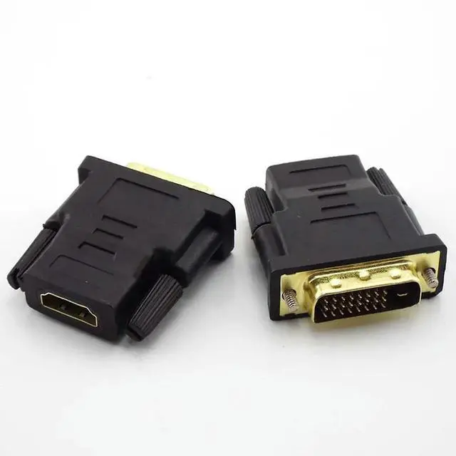 Alt view image 2 of 3 - 10pcs 24+1 DVI Male to Female HDMI-compatible Converter DVI Adapter Support 1080P For HDTV Projector Gold Plated Adapter