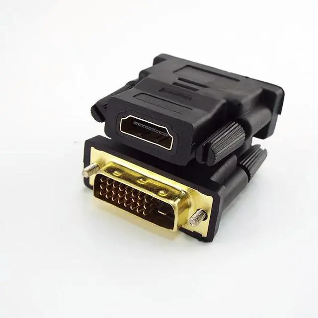 Alt view image 3 of 3 - 10pcs 24+1 DVI Male to Female HDMI-compatible Converter DVI Adapter Support 1080P For HDTV Projector Gold Plated Adapter