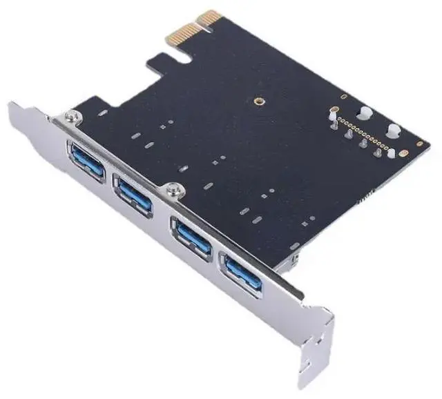 Alt view image 2 of 3 - 4 Port USB 3.0 Hub Internal Header USB 3 To PCIE PCI Express Adapter Card, USB 3.0 PCI-E Expansion Card Adapter