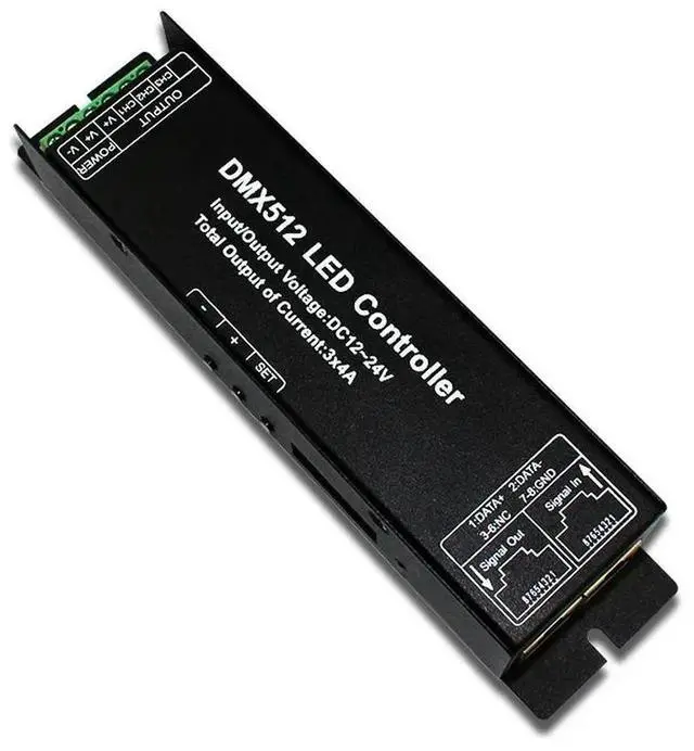 Alt view image 3 of 3 - DMX512 Controller 3-channel RGB Display DMX512 Decoder Stage Light Engineering Master