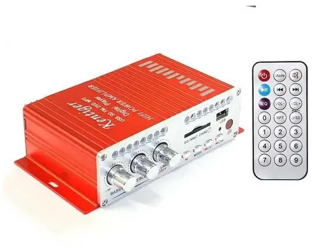 Main image of HiFi Stereo 2x20W MINI Digital Audio Player Power Amplifier, Home Pre - amplifier, Home Theater Amplifiers for Car, Support SD,