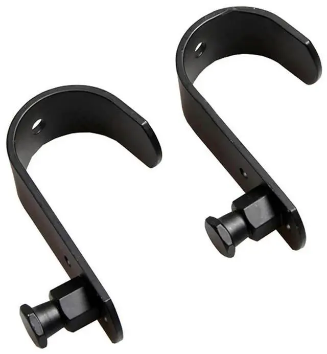 Alt view image 3 of 3 - 1 Pair Background Holder J-Hooks Cross Bar Holders For Super Clamp / Cross Bar Boom / Photography Light Stand