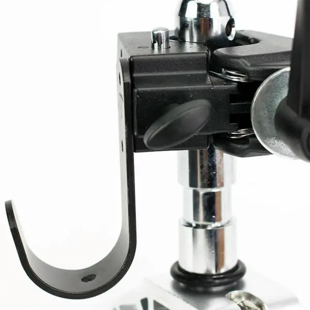 Alt view image 2 of 3 - 1 Pair Background Holder J-Hooks Cross Bar Holders For Super Clamp / Cross Bar Boom / Photography Light Stand