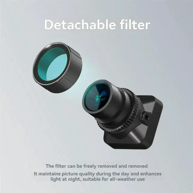 Alt view image 3 of 4 - For FPV Drone Quadcopter Night Vision AI Optical Zoom 1920X1080p 50FPS Analog Camera For Caddx Gazer
