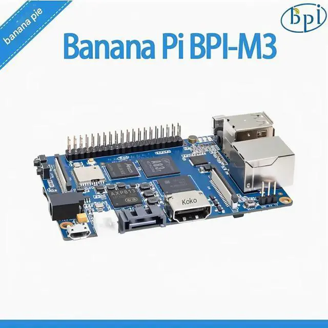 Alt view image 3 of 4 - Banana Pi BPI-M3 single board computer adopts Allwinner A83T 8-core chip design, with 2G RAM and 8G eMMC on board