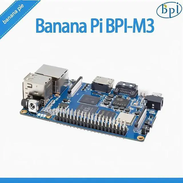 Alt view image 4 of 4 - Banana Pi BPI-M3 single board computer adopts Allwinner A83T 8-core chip design, with 2G RAM and 8G eMMC on board