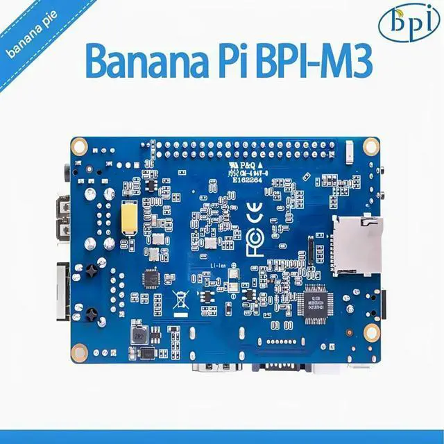 Alt view image 2 of 4 - Banana Pi BPI-M3 single board computer adopts Allwinner A83T 8-core chip design, with 2G RAM and 8G eMMC on board