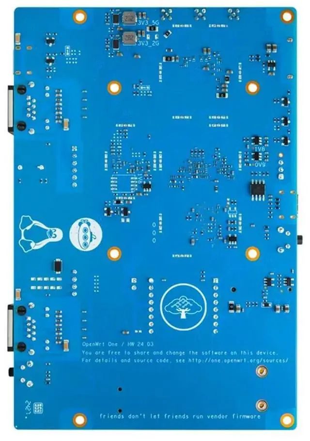 Alt view image 2 of 4 - For Banana Pi Openwrt One Router Mediatek MT7981B 1GB DDR4 6 Gigabit Ethernet RJ45 Open Source Router Board