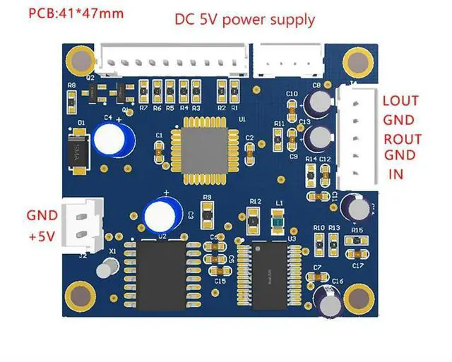 Alt view image 2 of 3 - DSP Digital Reverb Module Karaoke Reverb Board Mixer Effector Module 0-99 100 Kinds of Effect Rich