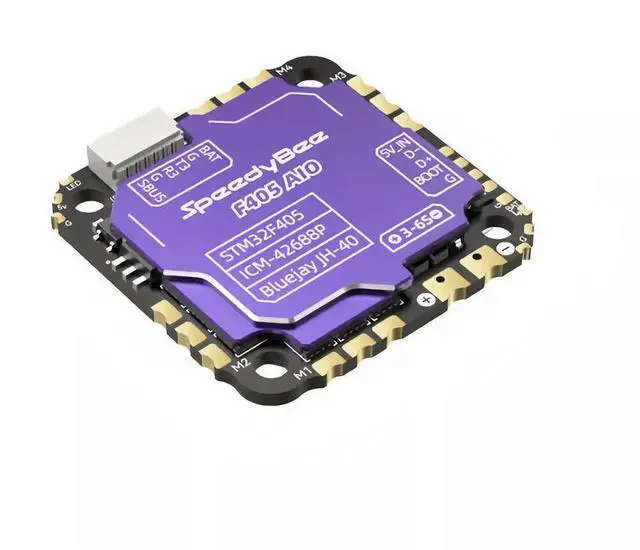 Alt view image 3 of 3 - SpeedyBee F405 AIO 40A Bluejay 25.5x25.5 3-6S Flight Controller