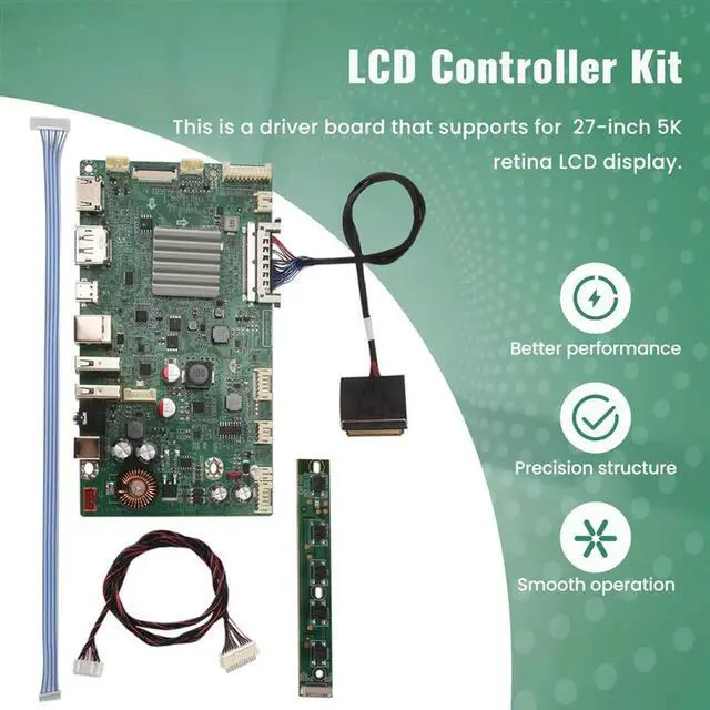 Alt view image 4 of 4 - LCD Controller Kit For 27-Inch 5K Imac A1419 A2115 LM270QQ2 Screens 5120*2880 LCD Display Controller