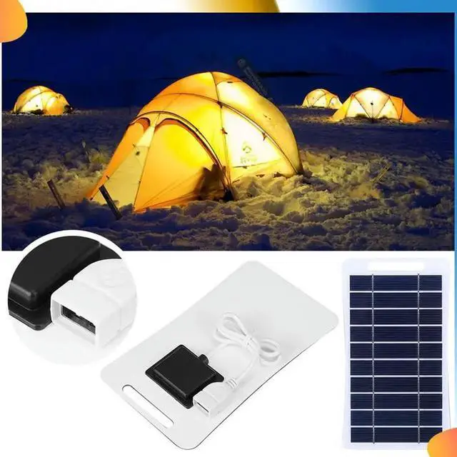 Alt view image 2 of 4 - Portable Solar Panel 2W 5V With USB Safe Charge Stabilizer Charger Outdoor Power Supply For Camping