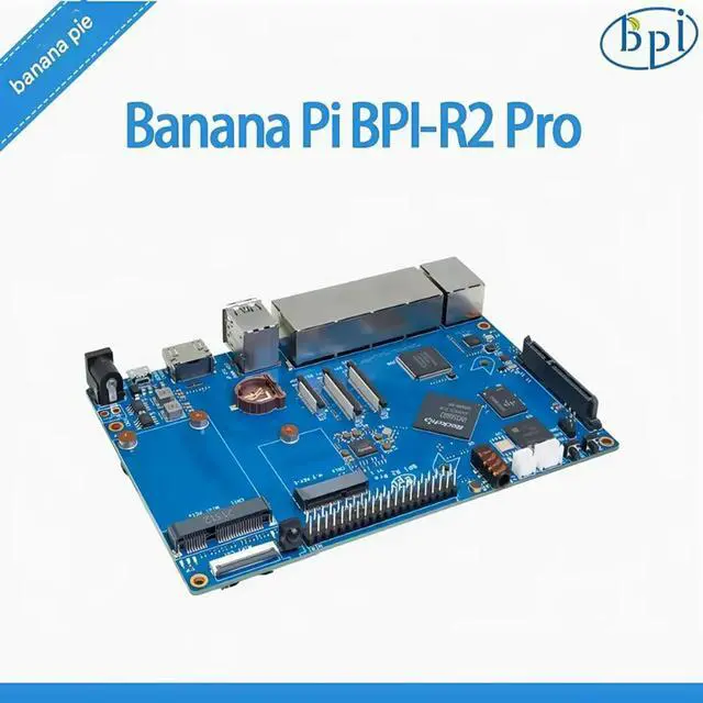 Alt view image 3 of 4 - Banana Pi BPI-R2 Pro open source router development board adopts Rockchip RK3568 chip design